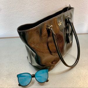 Kate Sade Patent Leather Tote with Zipper